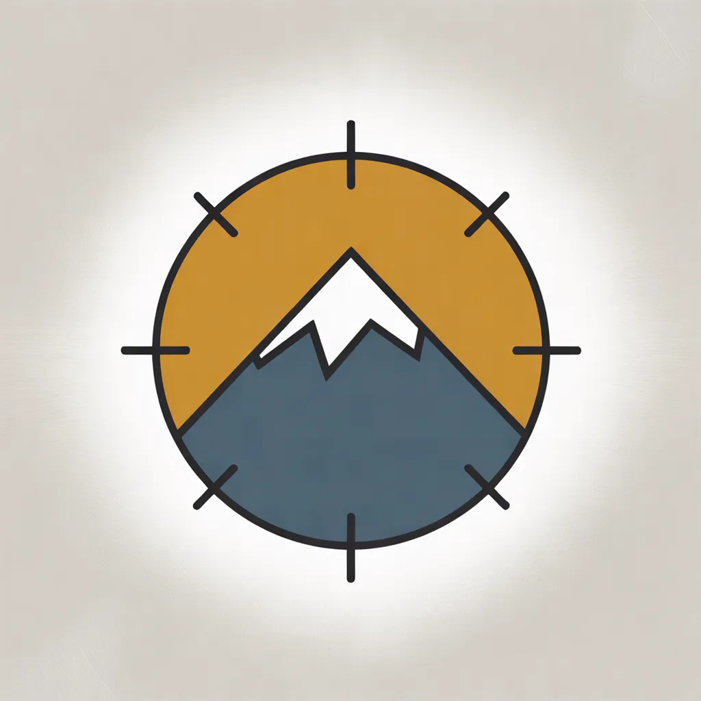 Compass Peak Sticker design